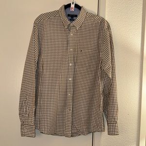 Tommy Hilfiger Classic Fit Gingham Poplin Button Down Shirt